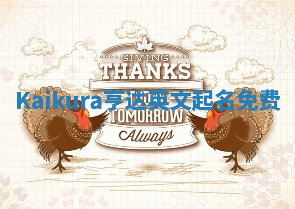 Kaikura亨达英文起名免费