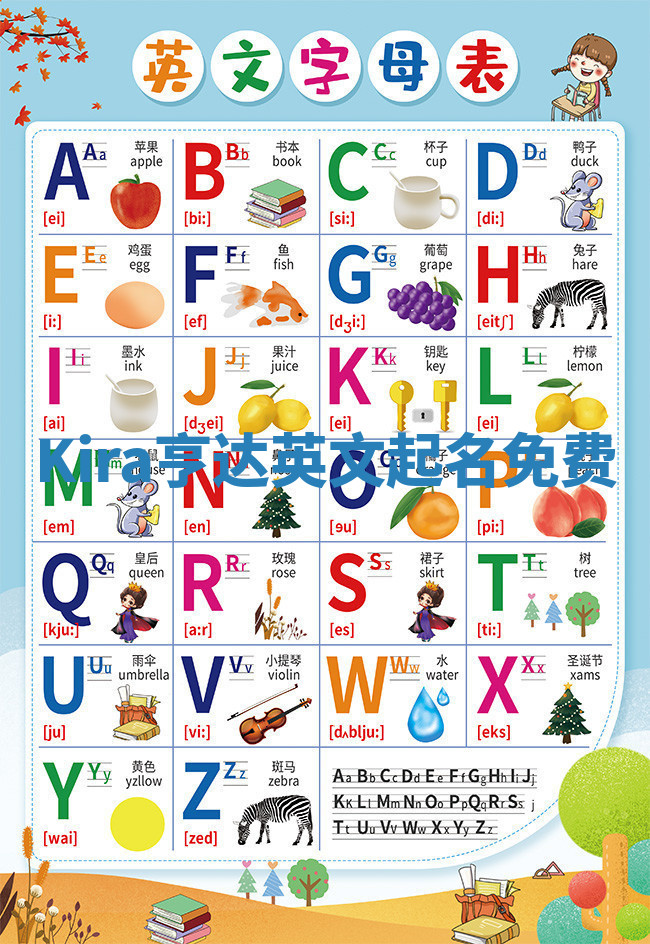 Kira亨达英文起名免费