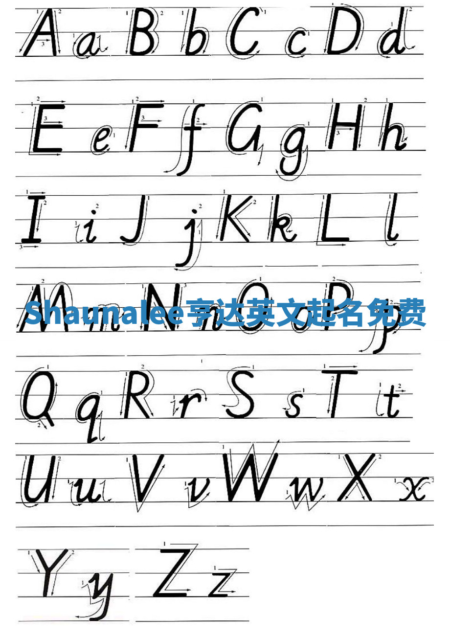 Shaunalee亨达英文起名免费